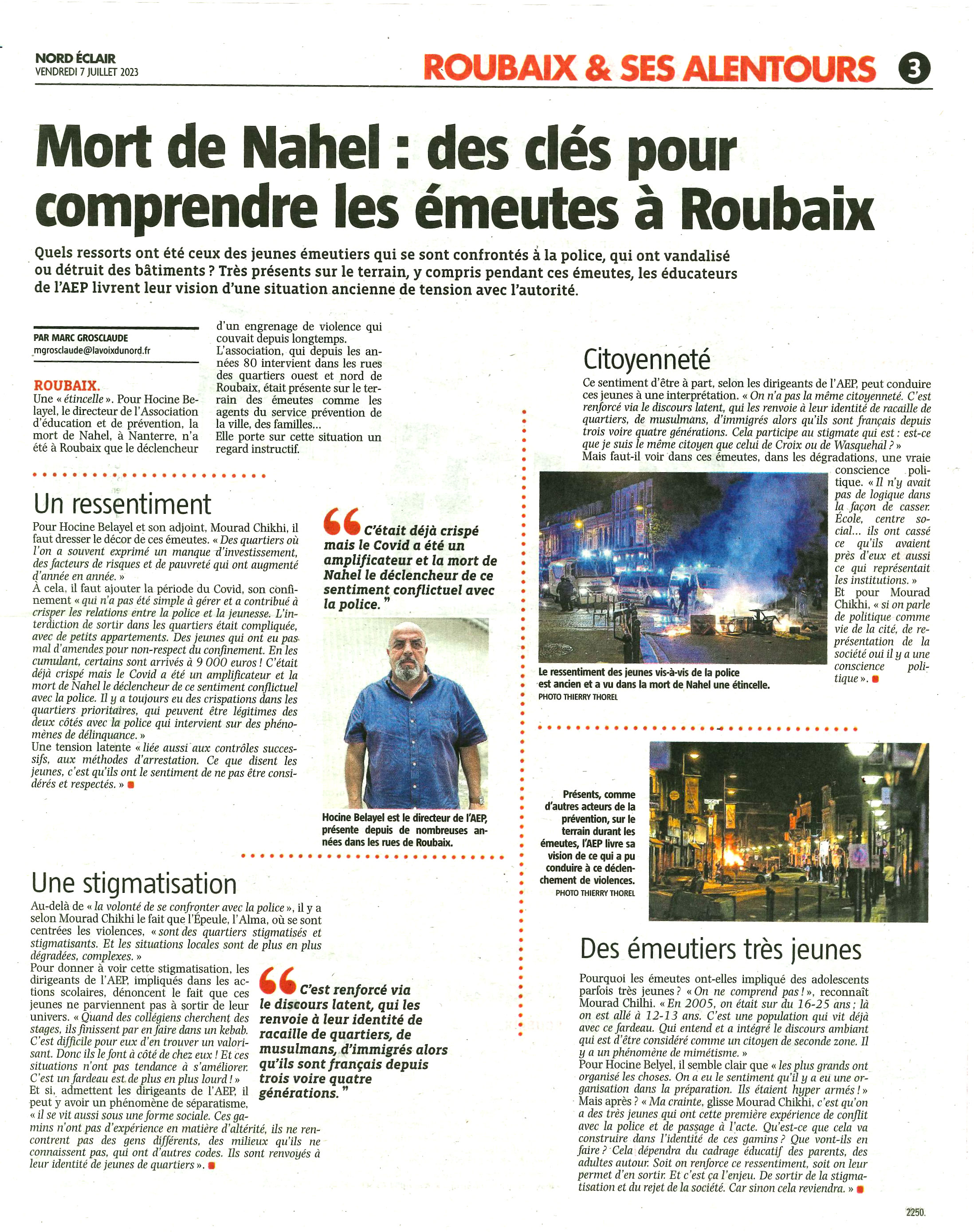 Les émeutes à Roubaix, analyse de la situation